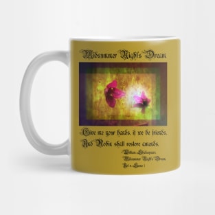 marriage of Titania; Salmon berry floral duet Mug